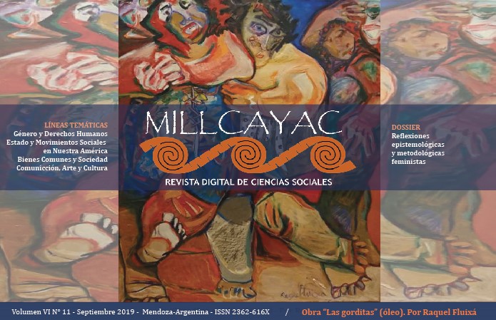 					Ver Vol. 6 Núm. 11 (2019): Millcayac Revista Digital de Ciencias Sociales (septiembre-febrero)
				