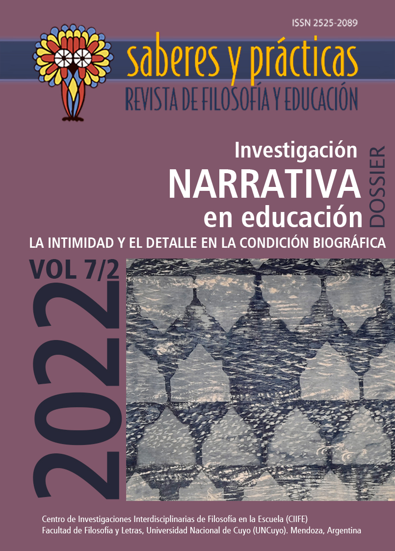 Tapa Saberes y prácticas. Revista de Filosofía y Educación V7N2