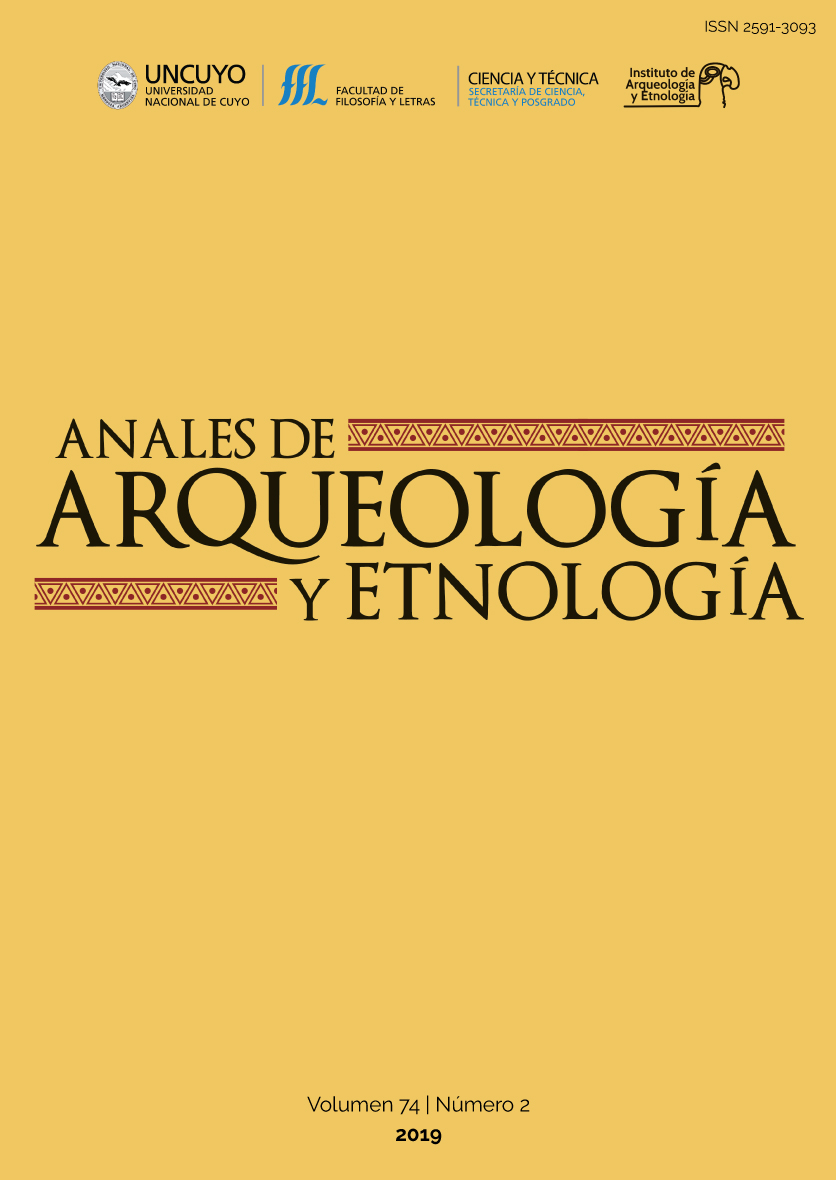 Anales de Arquelogía y Etnología 74 (2) (2019)