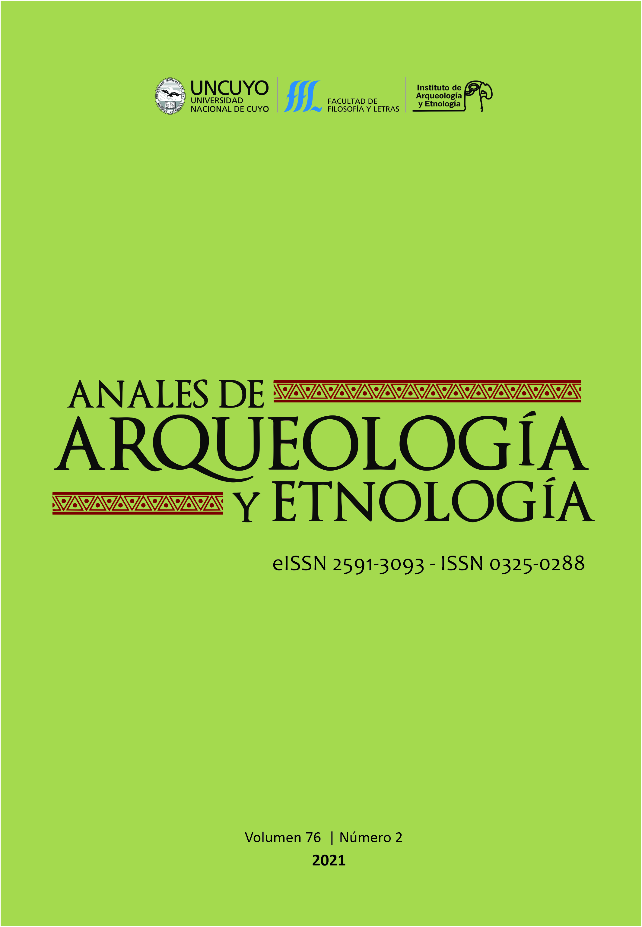 Tapa Anales de Arqueología