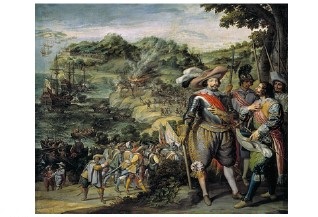 Fig 4. La recuperación de la isla de San Cristóbal por don Fadrique de Tolero [1629].