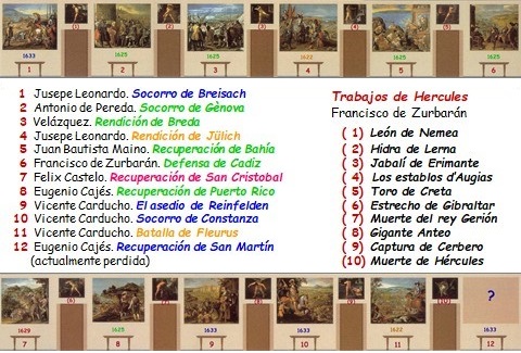 Fig. 5.Reconstrucción del Salón de Reinos según J. Brown y J. H. Elliott