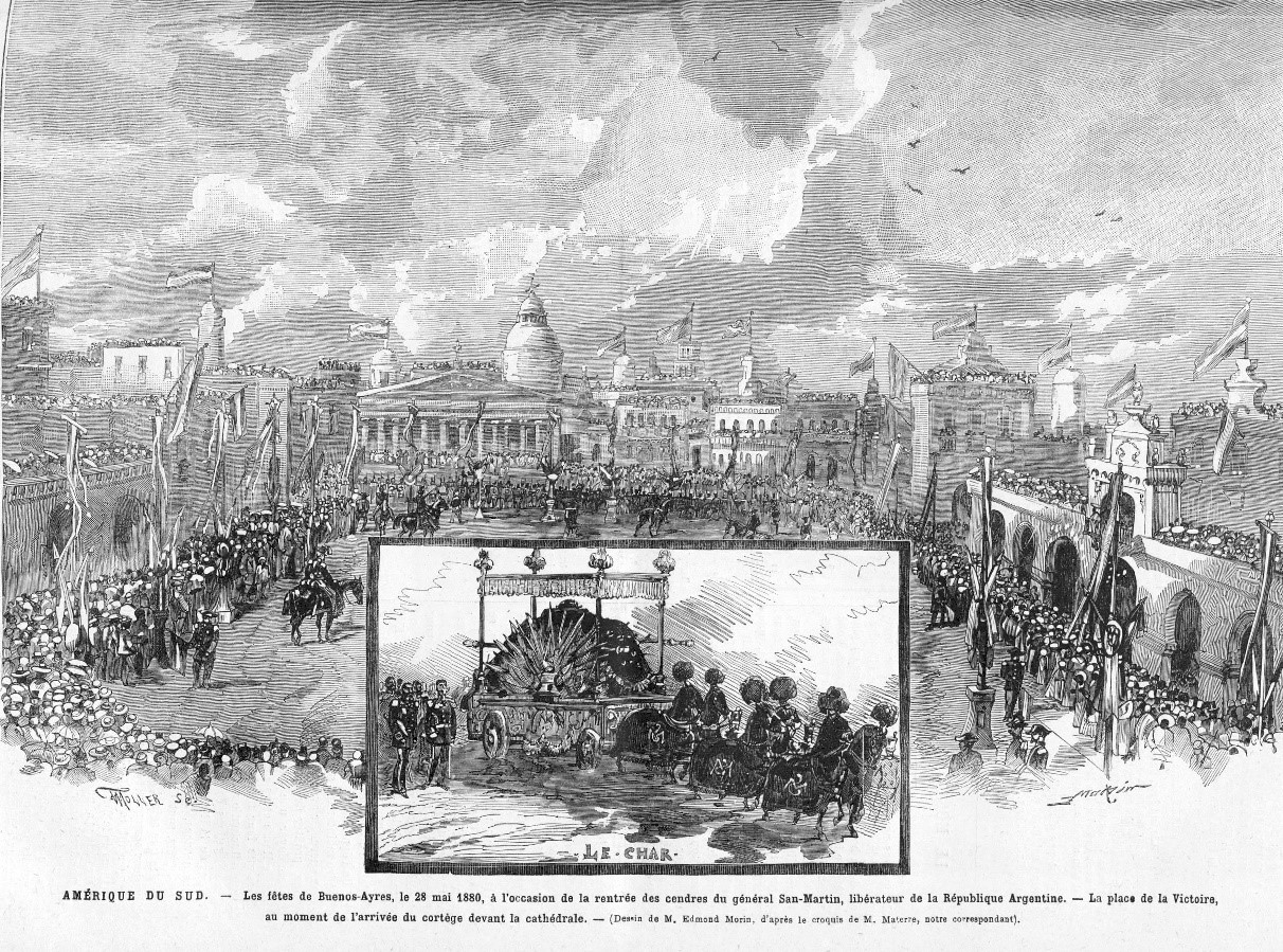 Regreso de las cenizas del General San Martín.[43]