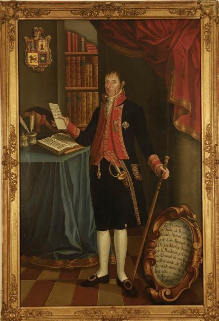 José Gil de Castro, Coronel Judas Tadeo de los Reyes y Borda, 1815, óleo sobre tela, Museo Histórico Nacional, Santiago de Chile.