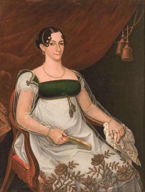 José Gil de Castro, Doña Mercedes Villegas Romero y Aguila, 1819, óleo sobre tela, Museo Histórico Nacional, Santiago de Chile.
