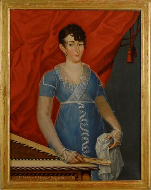 José Gil de Castro, Doña Nicolasa de la Morandé de Andía y Varela, principios del s. XIX, óleo sobre tela, Pinacoteca de la Universidad de Concepción, Concepción, Chile
