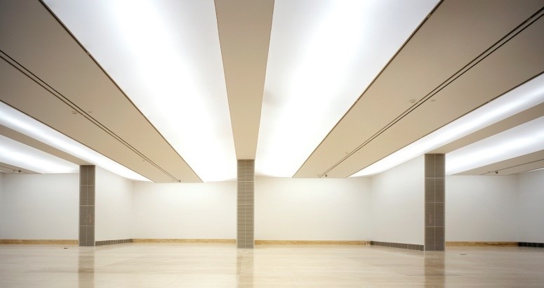 Vista interior de la ampliación del Museo Thyssen-Bornemisza, Madrid.