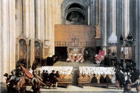 Sesión del concilio de Trenz