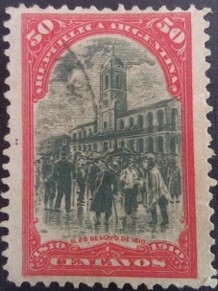Argentina (Y.T. 159). Año 1910. Grabado (25 x 35) mm [21]