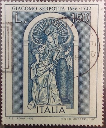 Italia (Y.T. 1268) Año 1976Grabado (40 x 48) mm[36]