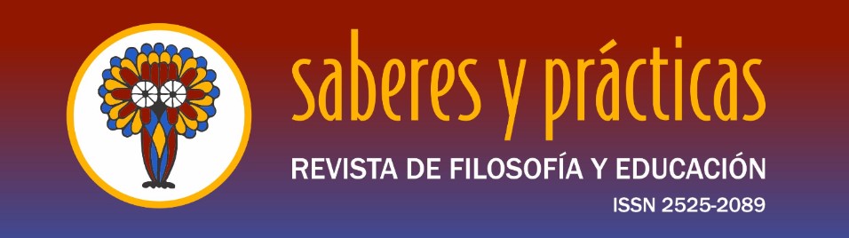 Saberes y prcticas. Revista de Filosofa y Educacin, ISSN 2525-2089