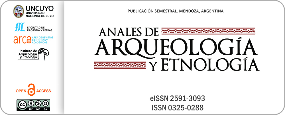 Imagen de inicio de la revista Anales de Arqueología y Etnología