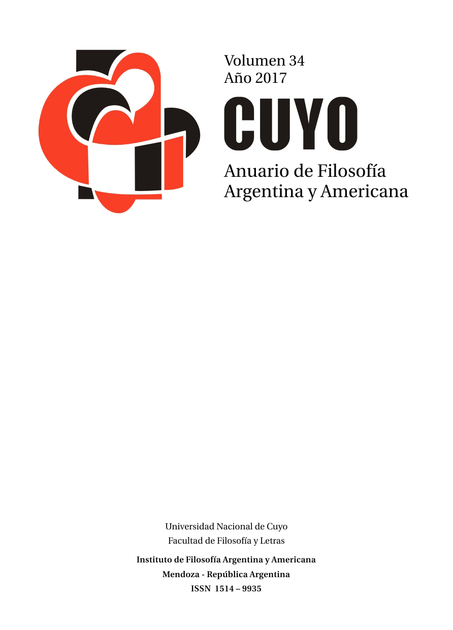 CUYO. Anuario de Filosofía Argentina y Americana